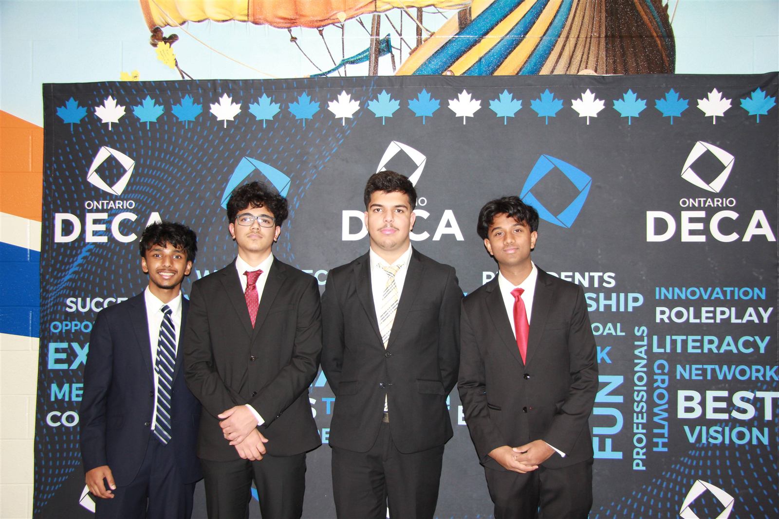 Turner Fenton DECA members at an Ontario DECA conference